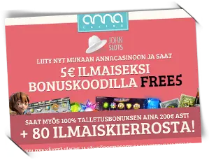 anna casino bonuskoodi